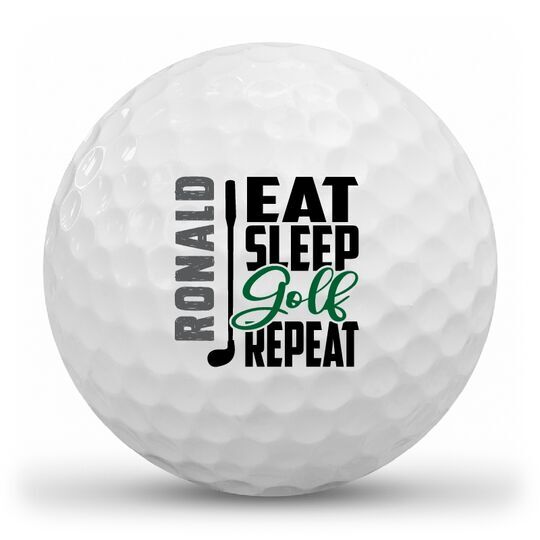 Eat Sleep Golf Repeat Golf Balls